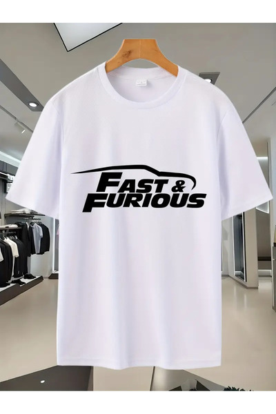 NEW TRENDY COLLECTİON Men's "Fast & Furious" Graphic T-Shirt
