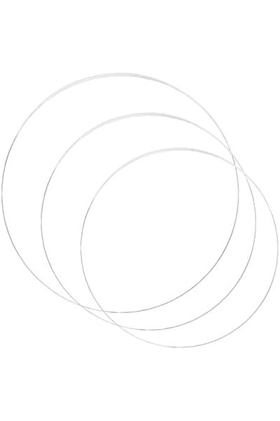 Generic Acrylic Circle, 3 Pcs, Round Transparent Plate for Painting, Cake Stand, DIY Displays (15, 18, 22cm)