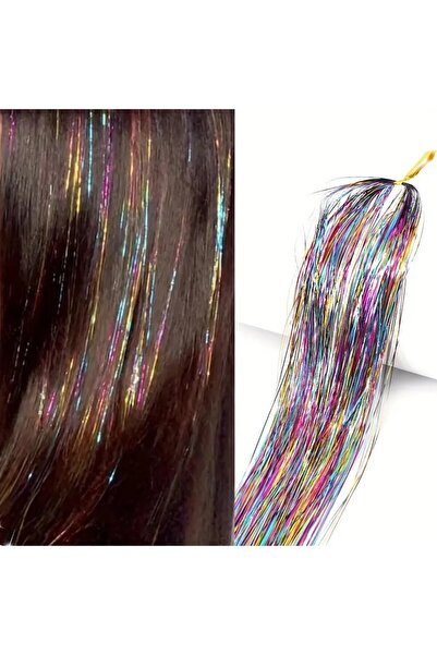 Mina Peruk Hair Tinsel Saç Simi - Ht08 Rengarenk