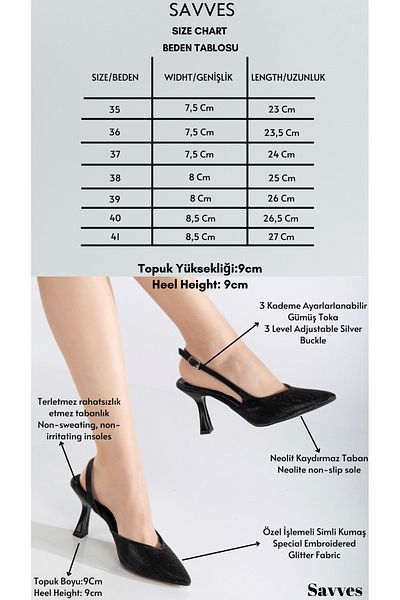 Brielfy Rev-2 Stiletto Summer Silvery Pointed Toe Black Classic Elegant 9cm Heeled Shoes