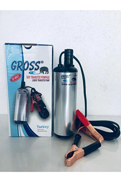 Gross 12 Volt Dalgıç Pompa Ø 50 Sıvı Aktarım Mazot Transfer Pompası Alüminyum