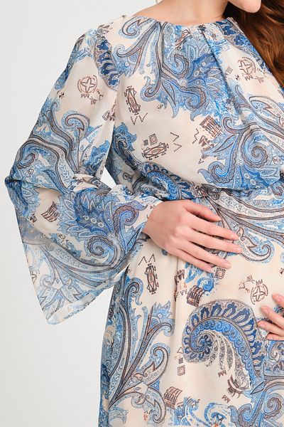 KATLİN MATERNİTY WEAR Rochie din șifon căptușită de maternitate