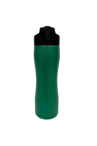 Komano Pontika Flask and Drinker 750 Ml.304 Stainless Steel, Non-Leaking, Automatic Lid with Silicone Mouthpiece