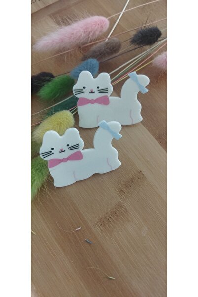 ELAS HOME لطيف العظام القط مزدوجة المشبك المشبك