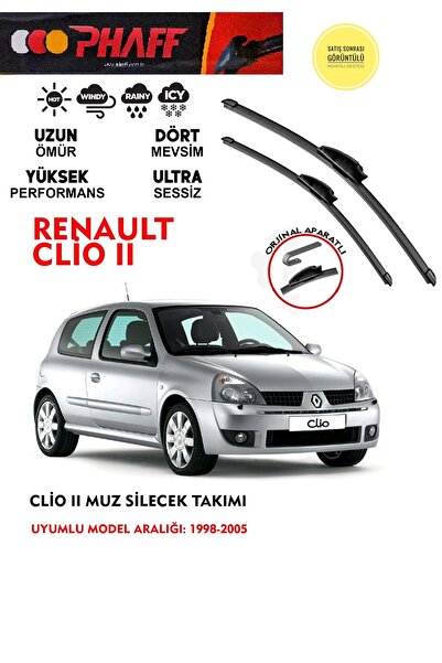 DuoLight Clio 2 silecek Silgeç Takımı 2000 Model Araca özel aparat