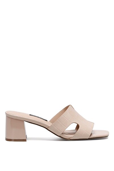 Nine West Γυναικείες παντόφλες με τακούνι Serona Beige