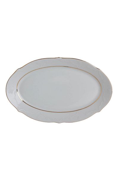 Porland Queen Gold Gilded Boat Plate 30cm