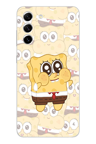 moonset Samsung Galaxy S22 Uyumlu Sünger Bob Tasarımlı Baskılı Şeffaf Telefon...