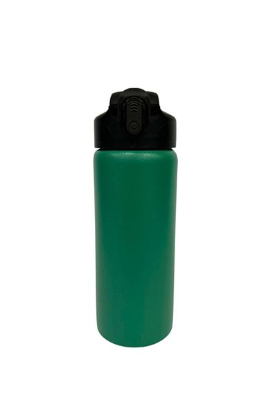 Komano Pontika 650 ml Steel Water Bottle with Automatic Straw Lid, Bpa Free, School, Sports and Camping Use