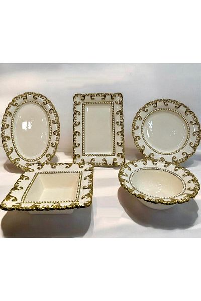 decovien 5 PIECES PORCELAIN PRESENTATION SET
