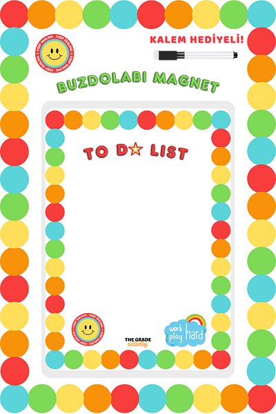The Grade Summer Sil to Do List Magnetic Refrigerator Planner Magnet Planner Refrigerator Note Holder Magnet