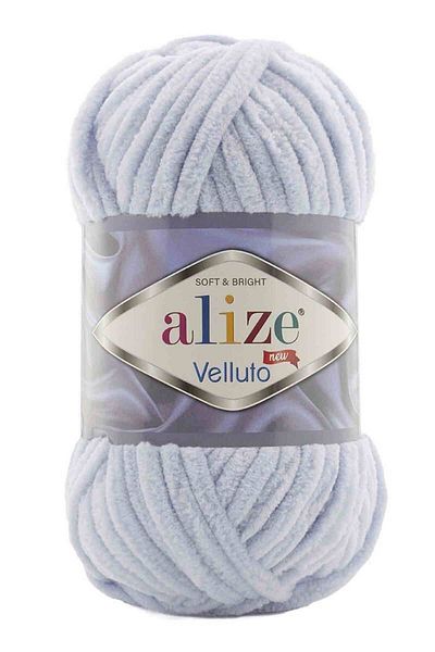 Alize Velluto Velvet Χειροποίητο Πλεκτό Σχοινί 100 Gr Κωδικός Ρήνου: γκρι-416-βελούδινο σχοινί
