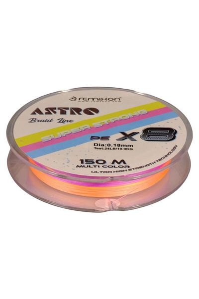 Zaferav Remixon Astro 8x 150M Linie de pescuit multicoloră 0,18mm