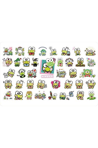 Ceres Studio Keroppi Sanrio Hello Kitty Sticker Etiket 1 Sayfa 39 Adet Etiket