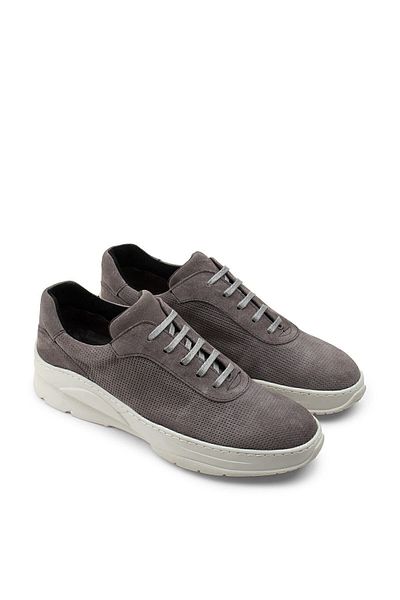 Deery Γνήσια ανδρικά παπούτσια Suede Grey Sneaker