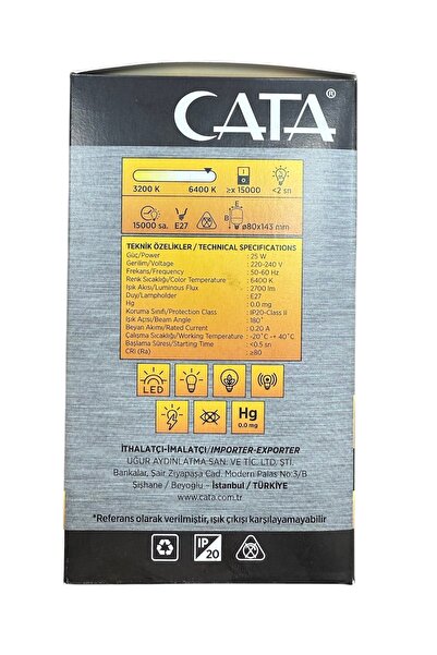 Cata -4330 25w Led Ampül Beyaz Işık