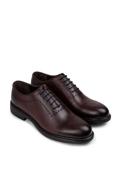 Deery Ανδρικά casual παπούτσια από γνήσιο δέρμα Claret Red