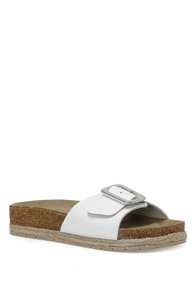 Nine West Kryona White Women's Flat Slippers