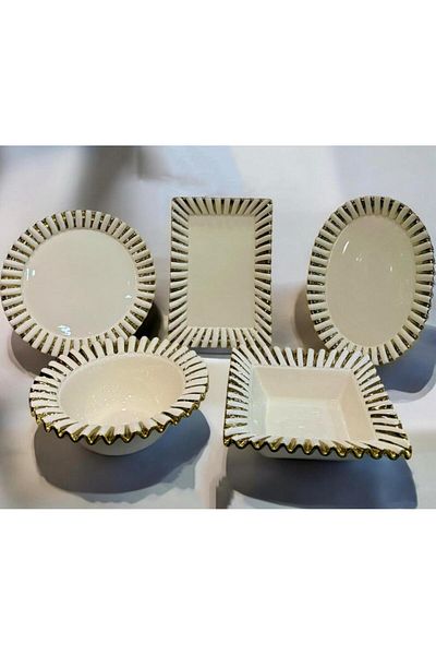 decovien 5 Piece Porcelain Presentation Set