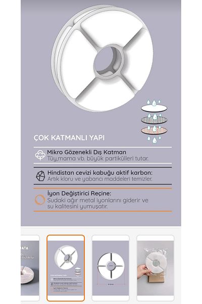GenelTedarik Cat Water Dispenser Filter