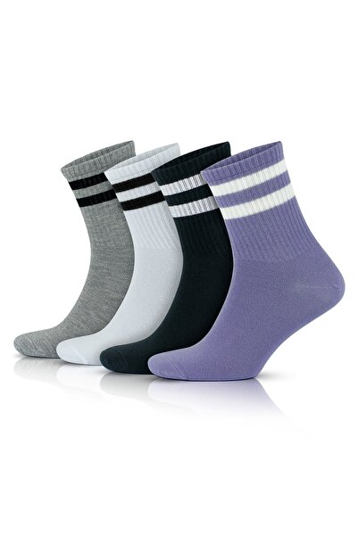 Go With Γυναικείες πολύχρωμες κάλτσες 4 τεμαχίων από βαμβακερό αθλητικό κρίκο...
