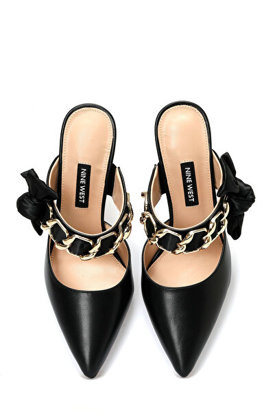 Nine West Xerivon Siyah Kadın Topuklu Terlik
