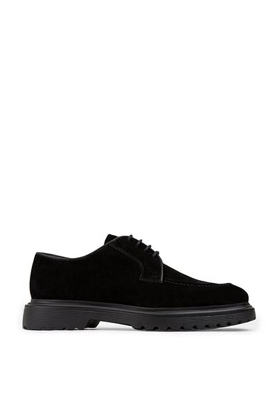 Deery Γνήσια Suede Μαύρα Casual Ανδρικά Παπούτσια