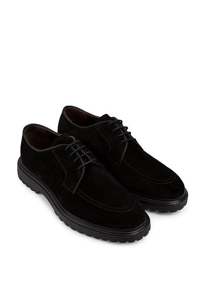 Deery Γνήσια Suede Μαύρα Casual Ανδρικά Παπούτσια