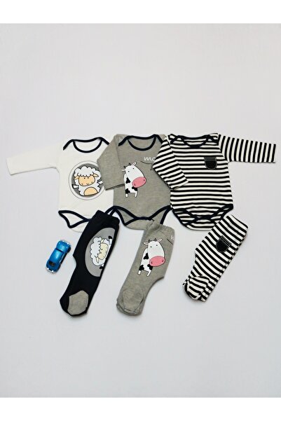 Pırlanta baby 100% Cotton Baby Romper & Bottom Top Set