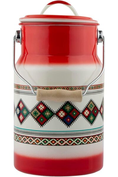 Generic Enamel-coated butter dish with Mercaz design from Al Saif, 2 liter ca...