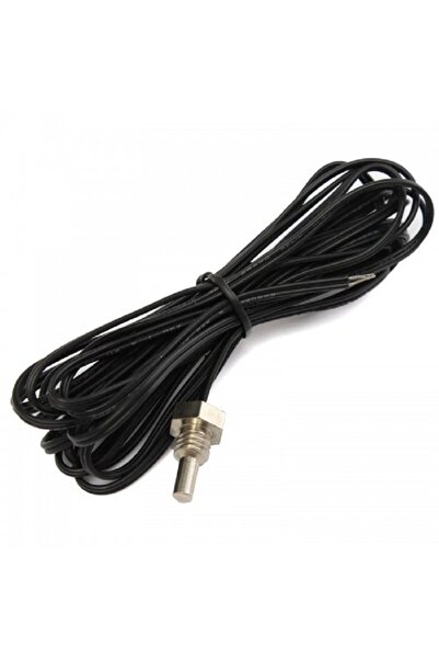 Genel Markalar 100cm Kablolu M8 Dişli Montaj Tip Su Geçirmez 10k Ntc Sensör Kolay Montaj Isı Sıcaklık Prob