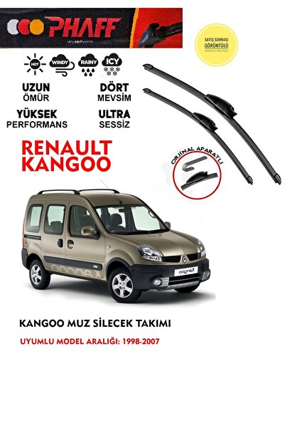 PHAFF Renault Kangoo Muz silecek Takımı 2000 model Araca Özel (Aparatsız Dire...