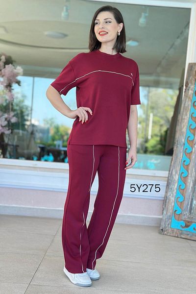 İnce Topuk Çimalı Modal Fabric Sweatpants 5Y275