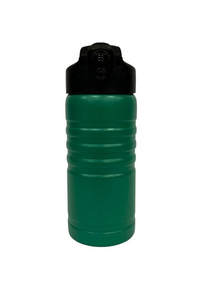 Komano Pontika Flask and Drinker 500 Ml.304 Stainless Steel, Non-Leaking, Automatic Straw, Silicone Mouthpiece Lid