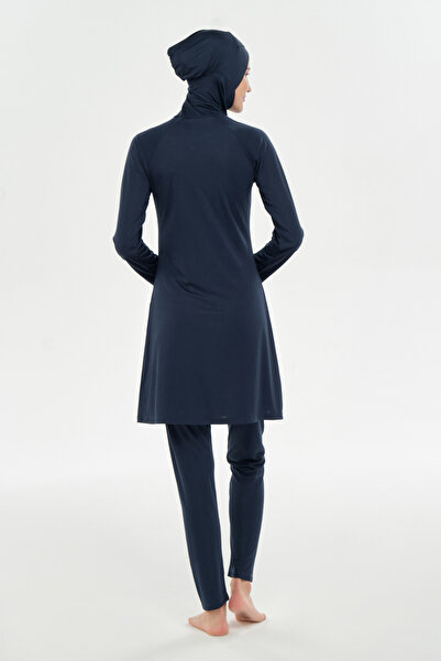 Adasea Reglan Kol Likralı Tam Kapalı Tesettür Mayo 3130 Koyu Lacivert03