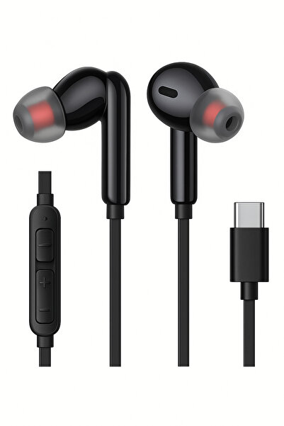 Novatis Tak Çalıştır Type-C 15-16 Serisi Samsung/Xiaomi/Oppo/Huawei Uyumlu Mikrofonlu Kulakiçi Kulaklık