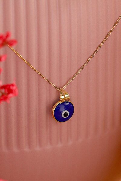 MOOM MÜCEVHERAT Kadın 14 Ayar Altın Nazar Göz Kolye Ucu