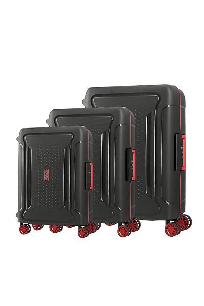 American Tourister Tribus 3 Pcs Set Luggage Cabin , Medium & Large - Dark Grey