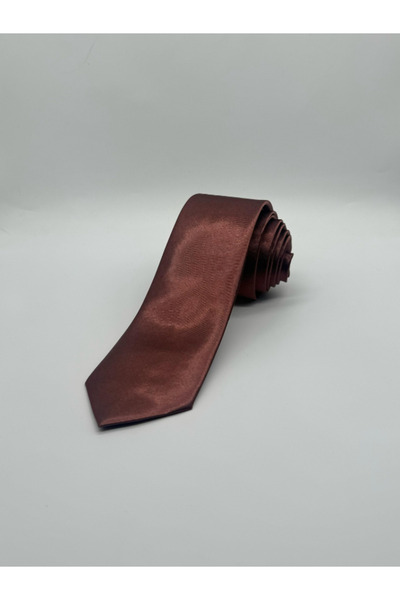 HARES Περιορισμένη Έκδοση Ανοιχτό Καφέ Σατέν Γραβάτα & Μαντήλι