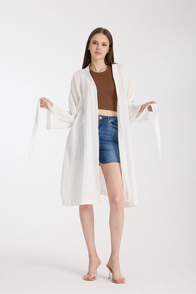 MoveBeach Διπλό ύφασμα μουσελίνας Kimono pareo κανονικό μέγεθος