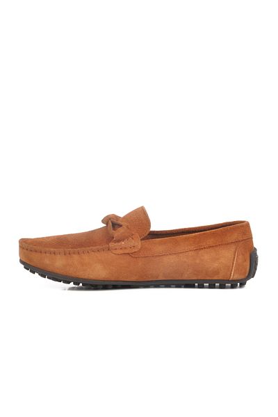 AYAKMOD Ανδρικά παπούτσια casual από γνήσιο δέρμα Tan Suede 2Y0216-163-2 M