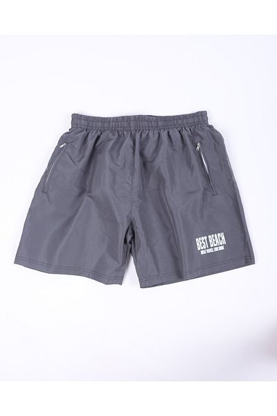 Lio20 Men's Large Size Sea Pool Shorts-Smoked-Between 3Xl-6Xl