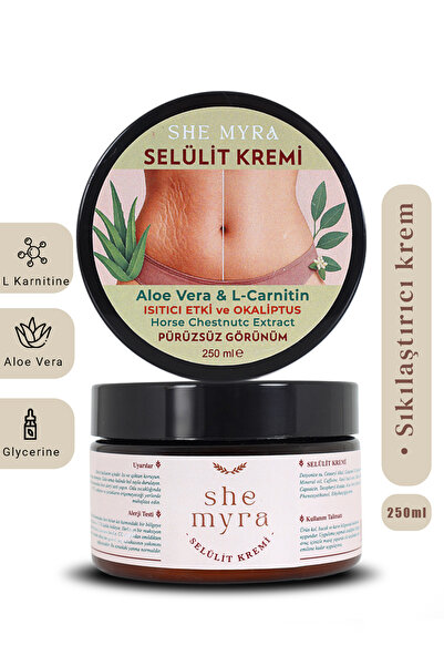 SHE MYRA Çatlak Giderici Selülit Kremi 250 ml (L Karnitin Ve Aloe Vera İçerik...
