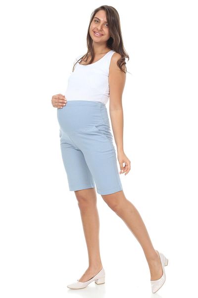 LİYACA PANTALONI SCURT DE MATERNITATE OVERSIZE CU BANDA PE BURTĂ
