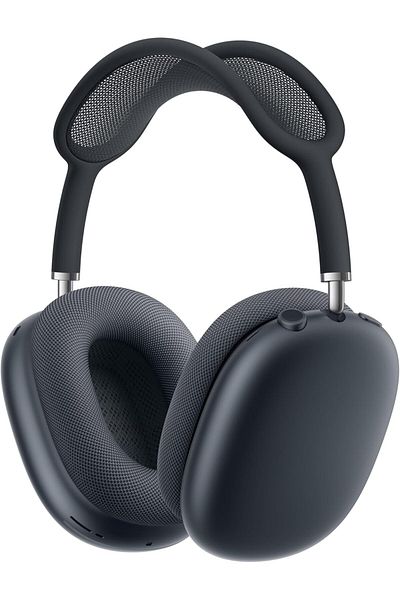 Apple سماعات AirPods Max اللاسلكية فوق الأذن، مع خاصية إلغاء الضوضاء النشطة بمستوى احترافي، وتقنية Transparency Mo