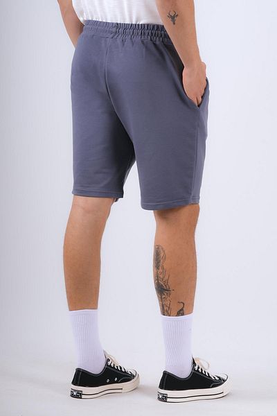 Behind Look Elastic waist bag pocket shorts smoke