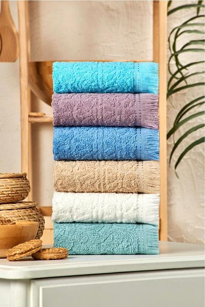 HERA Kitchen and Hand&Face Towel Set Cotton 12 Pieces 30 X 50 cm