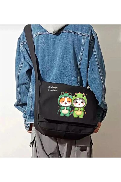 weywot Crna mačka u kostimu dinosaura Škola, Kurs, Učionica Poštarska torba