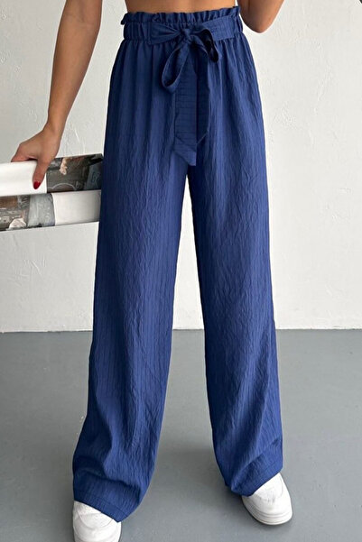 ESSFASIHON Штани з широкими штанинами на резинці