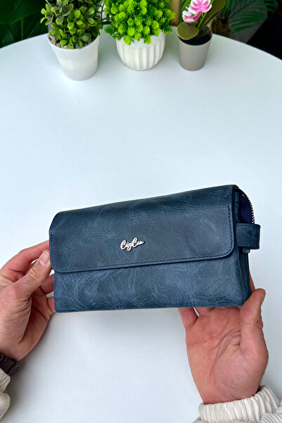 CüzCan BOSS Antik Синя Натуральна Шкіра Магнітна Чоловіча Сумка